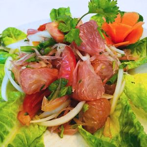 Yam somo (Pomelo salad)